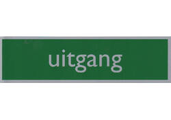 Infobord pictogram uitgang 165x44mm