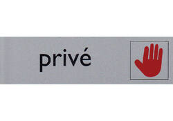 Infobord pictogram prive 165x44mm