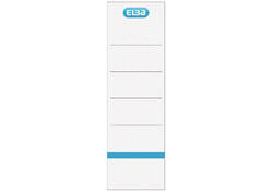 Rugetiket Elba breed 59x190mm zelfklevend wit/blauw