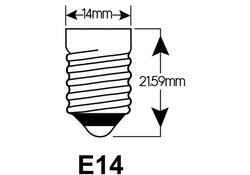 Ledlamp Integral E14 2700K warm wit 2W 250lumen