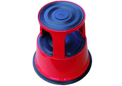 Opstapkruk Desq 42cm metaal rood