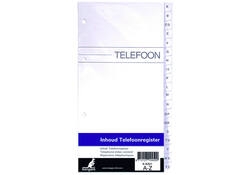 Telefoonalbum Kangaro navulling A-Z 200x100mm 4-rings
