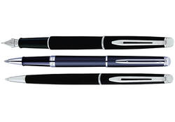 Rollerpen Waterman Hémisphère matte black CT fijn