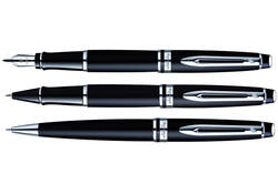Rollerpen Waterman Expert matt black CT fijn