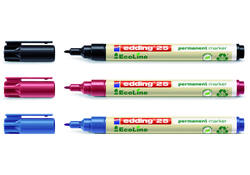 Viltstift edding 25 Ecoline rond 1mm zwart