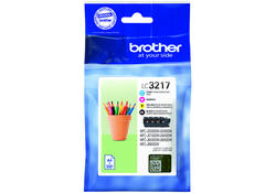 Inktcartridge Brother LC-3217 zwart + 3 kleuren