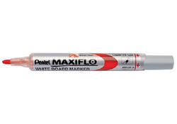 Viltstift Pentel MWL5S Maxiflo whiteboard rond 1mm rood