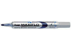 Viltstift Pentel MWL5S Maxiflo whiteboard rond 1mm blauw