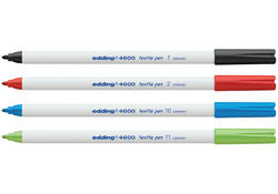 Viltstift edding 4600 textiel rond 1mm zwart