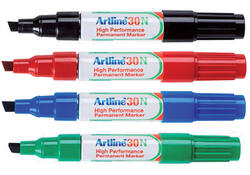 Viltstift Artline 30 schuin 2-5mm blauw