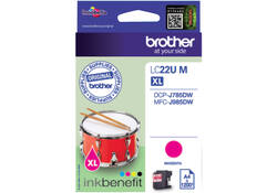 Inktcartridge Brother LC-22UM rood