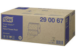 Handdoekrol Tork Matic H1 advanced 2-laags scheurbestendig 150m wit 290067