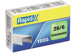 Nieten Rapid 26/6 gegalvaniseerd standaard 1000 stuks