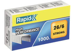 Nieten Rapid 26/6 gegalvaniseerd strong 1000 stuks