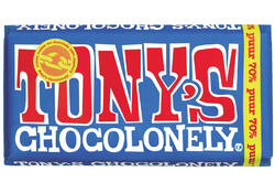 Chocolade Tony's Chocolonely puur reep 180gr