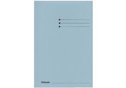 Dossiermap Esselte folio 3 kleppen manilla 275gr blauw
