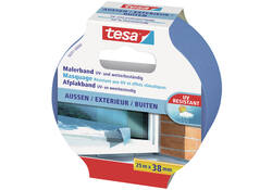 Afplaktape tesa® Professional outdoor 25mx38mm blauw