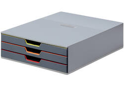 Ladenbox Durable Varicolor 3 laden grijs
