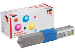 Toner Quantore alternatief tbv Oki 44973533 geel