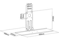 Toetsenbordhouder Neomounts V200 zwart