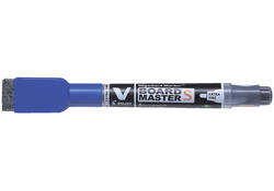 Viltstift Pilot whiteboard met wisser rond extra fijn blauw