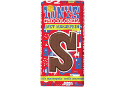 Chocoladeletter Tony's Chocolonely melk marsepein S 180gr
