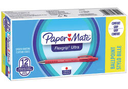 Balpen Paper Mate Flexgrip Ultra medium rood