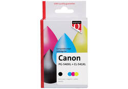 Inktcartridge Quantore alternatief tbv Canon PG-540XL CL-541XL zwart kleur HC