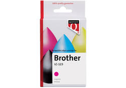 Inktcartridge Quantore alternatief tbv Brother LC-123 rood