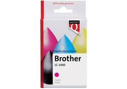 Inktcartridge Quantore alternatief tbv Brother LC-1000 rood