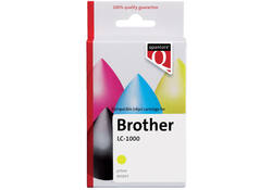 Inktcartridge Quantore alternatief tbv Brother LC-1000 geel