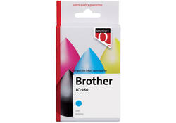 Inktcartridge Quantore alternatief tbv Brother LC-980 blauw