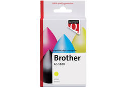 Inktcartridge Quantore alternatief tbv Brother LC-1100 geel