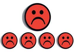 Magneet smiley 35mm rood