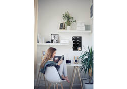 Krijtbord securit silhouette weekplanner zwart + 1 marker