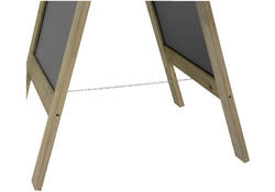Stoepbord Securit 72x131x4cm steigerhout