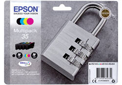 Inktcartridge Epson 35 T3586 zwart + 3 kleuren