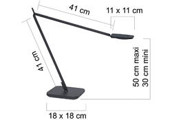 Bureaulamp Unilux Magic led zwart