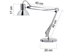 Bureaulamp Unilux Success led chroom