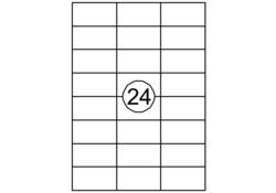 Etiket Avery DP247-100 70x37mm wit 2400stuks