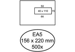Envelop Quantore 156x220mm venster 4x11cm rechts 500stuks