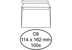 Envelop Quantore bank C6 114x162mm zelfklevend wit 100stuks