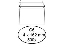 Envelop Quantore bank C6 114x162mm zelfklevend wit 500stuks