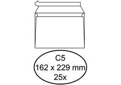 Envelop Quantore bank C5 162x229mm zelfklevend wit 25stuks