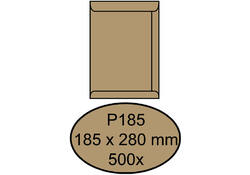 Envelop Quantore akte P185 185x280mm bruinkraft 500 stuks