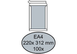 Envelop Quantore bordrug EA4 220x312mm zelfkl. wit 100stuks