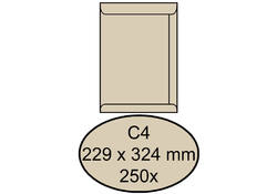 Envelop Quantore akte C4 229x324mm creme kraft 250stuks