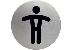 Infobord pictogram Durable 4905 wc heren rond 83Mm