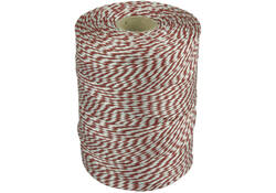 Touw Muller katoen 180 meter rood/wit