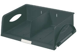 Brievenbak Leitz Sorty standaard A4 maxi dwars zwart
